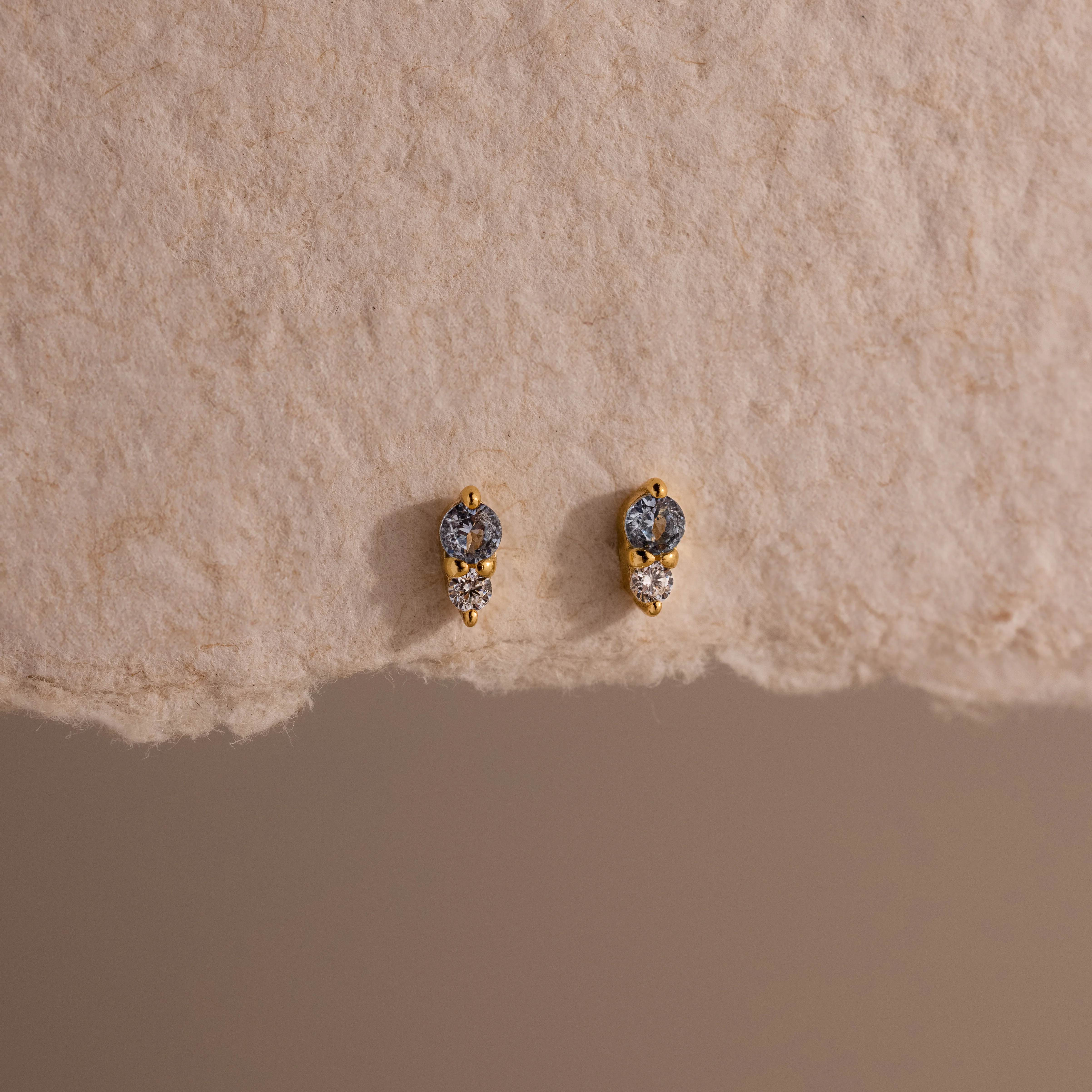 Tiny Duo Birthstone Flatback Studs - Image 3