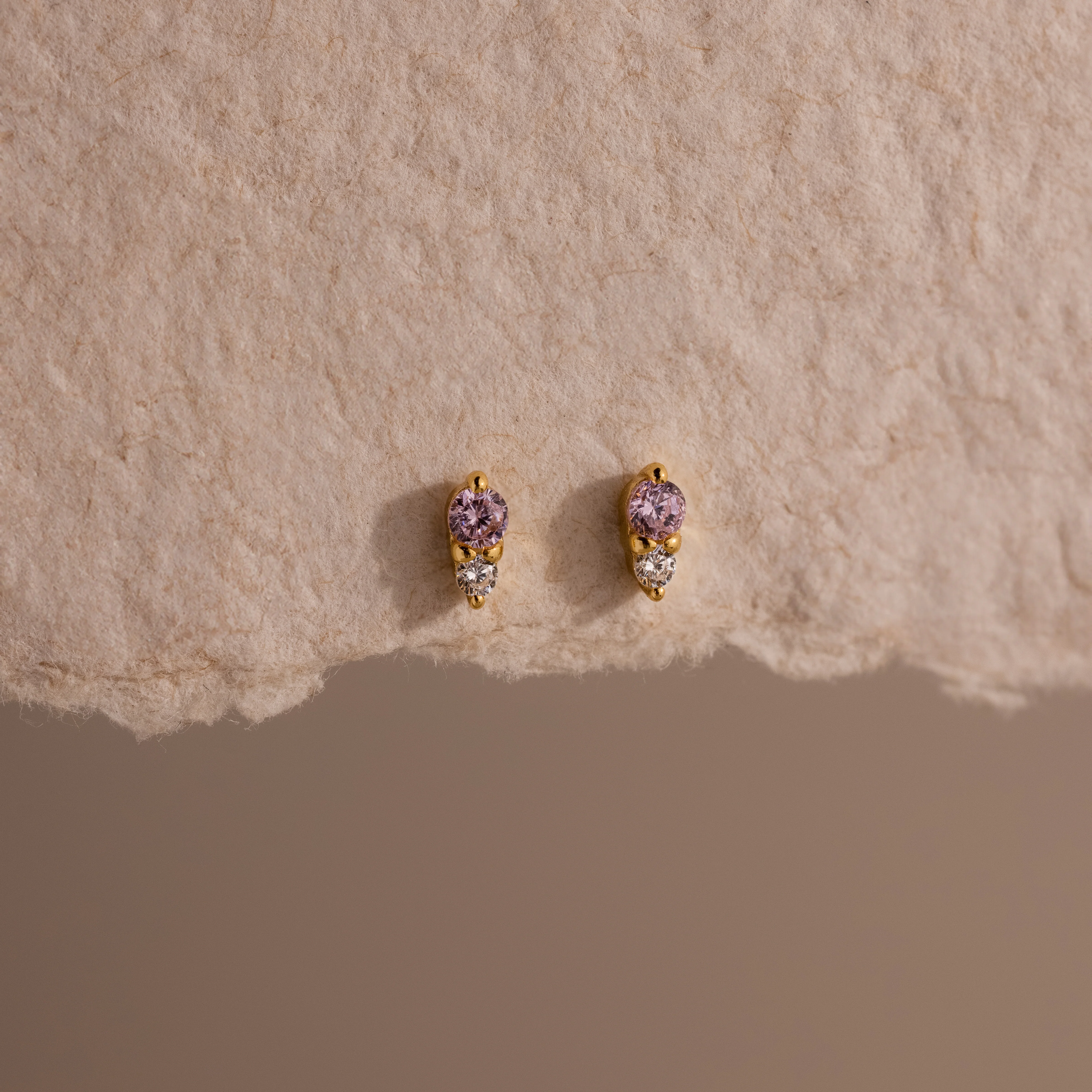 Tiny Duo Birthstone Flatback Studs - Image 8
