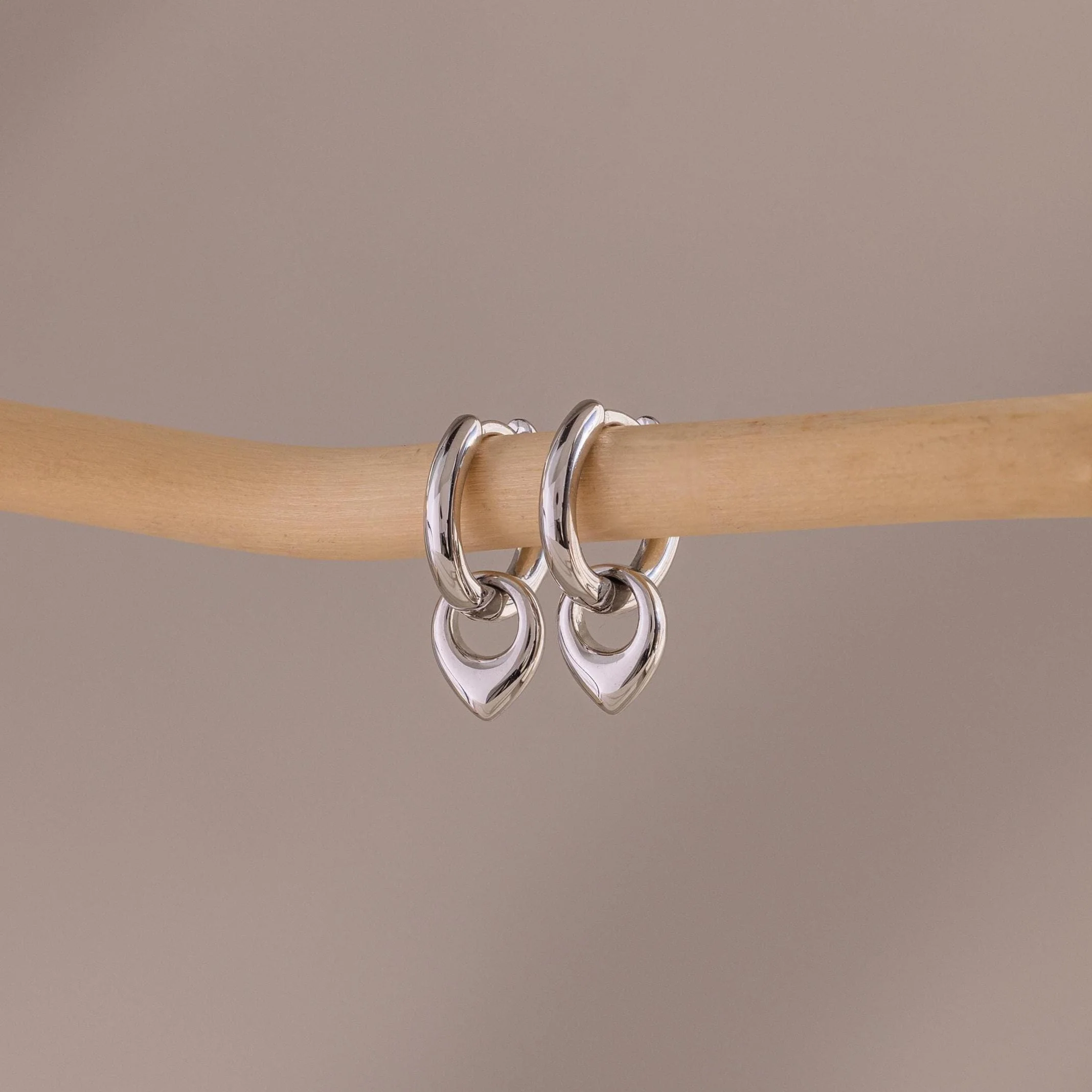 Tiny Teardrop Huggies - Image 2