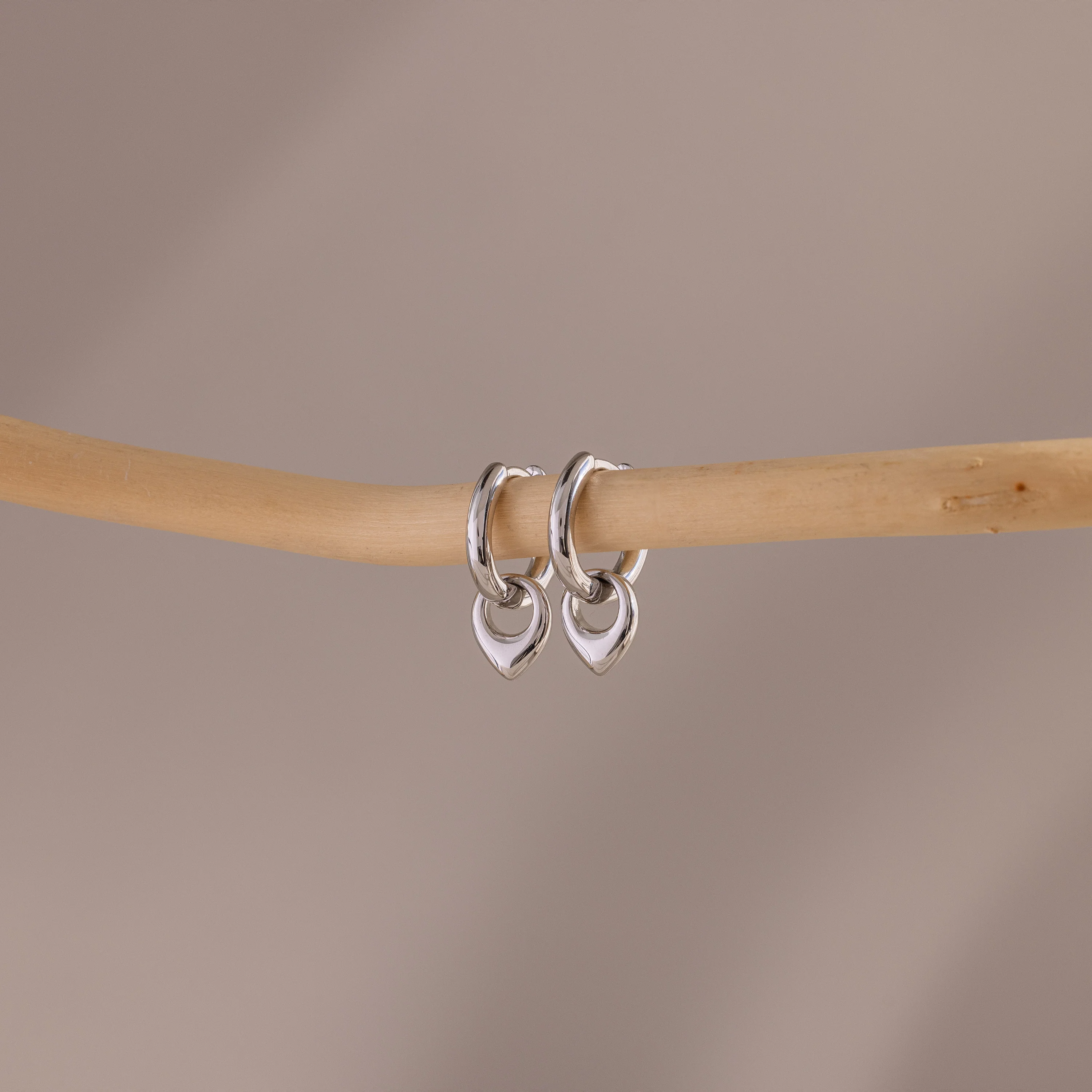 Tiny Teardrop Huggies - Image 4