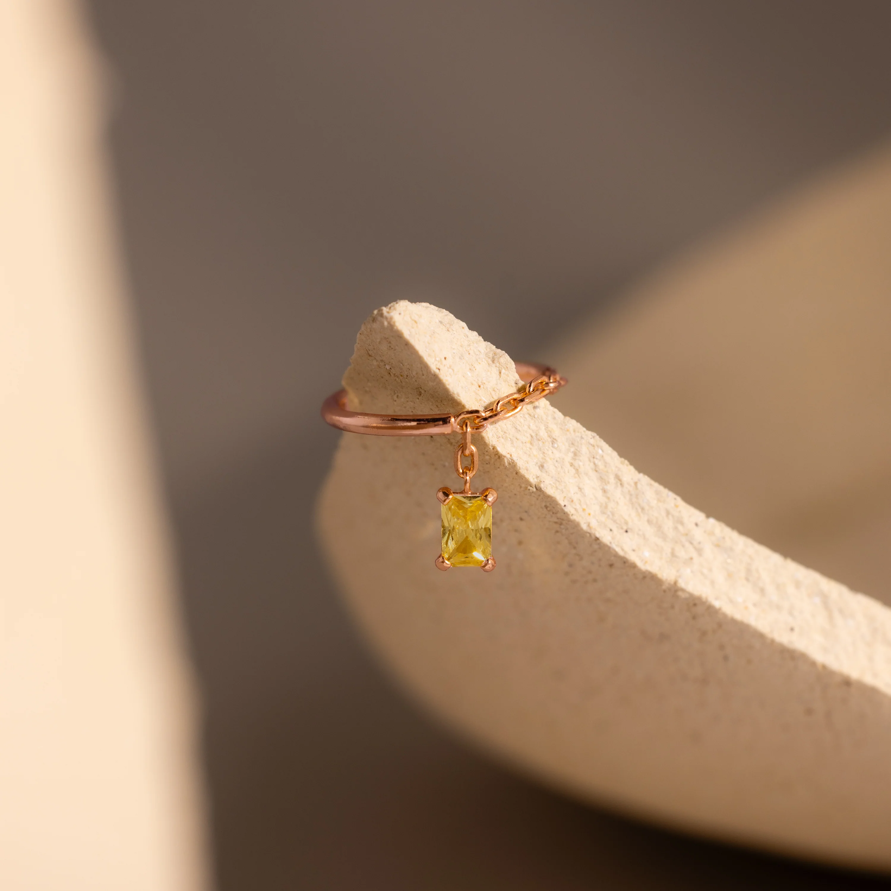 Topaz Drop Chain Ring - Image 5