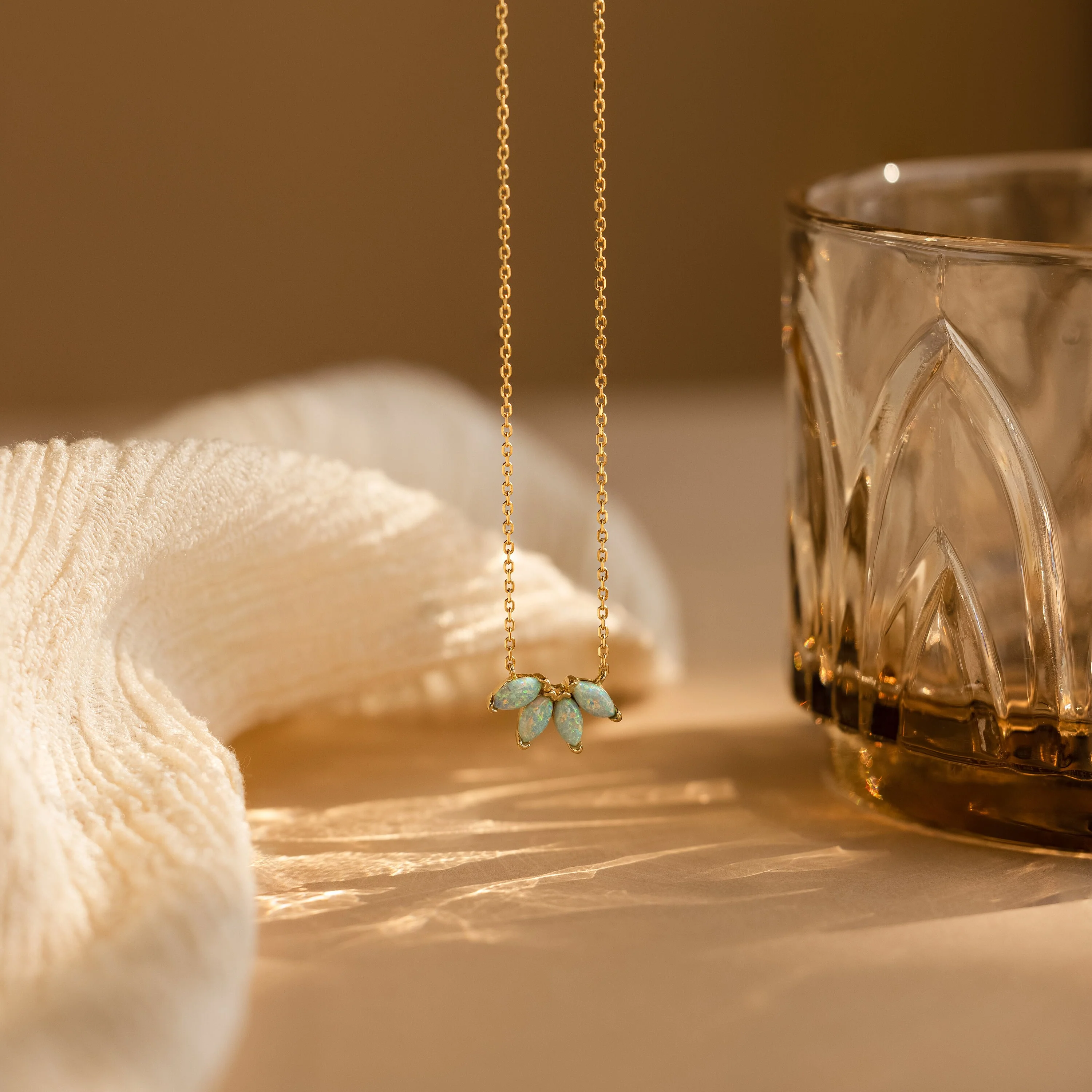 Turquoise Opal Marquise Necklace - Image 7