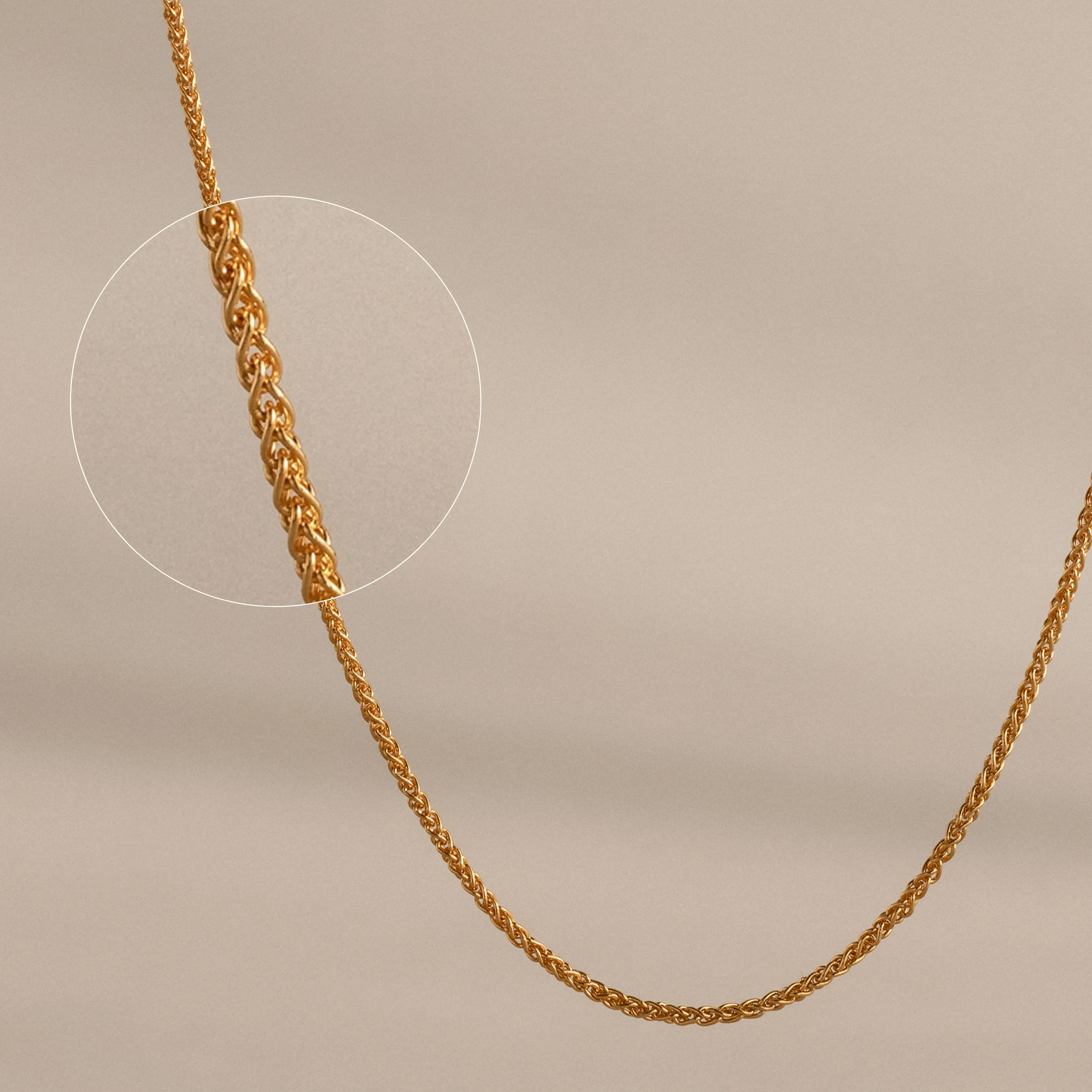 Woven Chain Necklace in 18K Gold