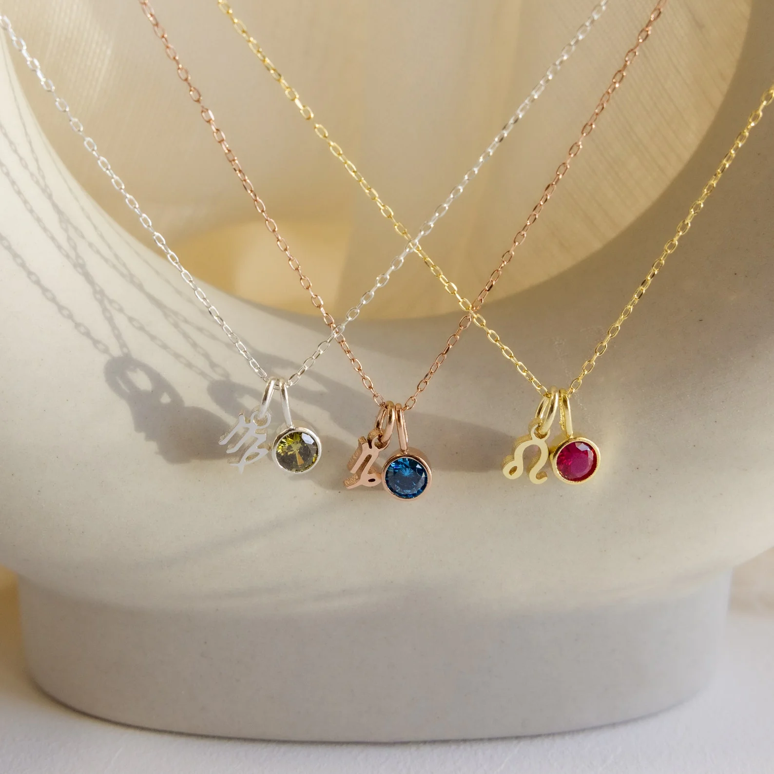 Zodiac Birthstone Necklace - Image 3